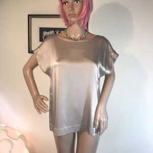 Theory Liquid Satin Top Small